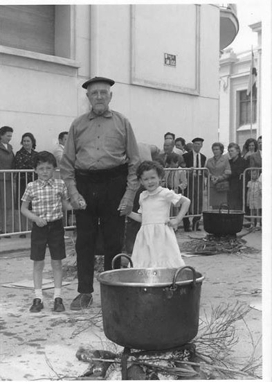 Abuelo Capa amb els nets