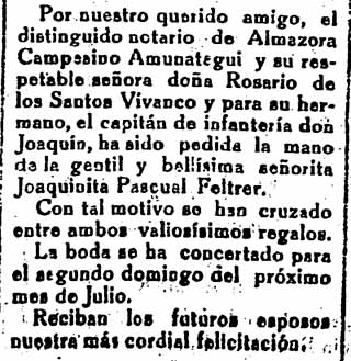 Joaquim Campesino i Joaquina Pasqual
