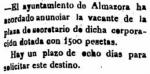 Plaça vacant