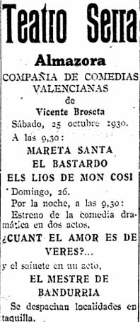 Comèdia valenciana
