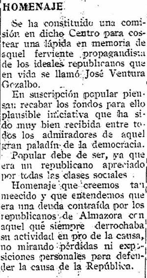 Làpida d'En Josep Ventura