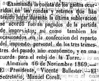 Despeses per la sublevació