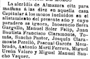 Citació de quintos