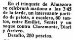Emiliet, Sentet i un saque