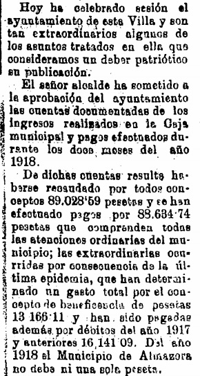 Comptes Municipals del 18 a