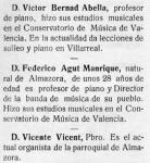 Organistes Bernat, Agut i Vicent