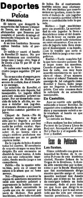 Rovellet, Xiquet de Sueca i Pitillo